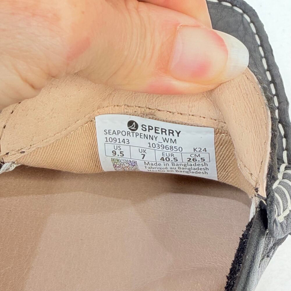 NEW Sperry Womens Seaport Leather Penny Loafer Classic Style Moc Toe Size 9.5 M - Picture 11 of 12